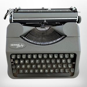 COPY - Hermes Baby Swiss Made 1950’S Portable Mid Century Typewriter with Case